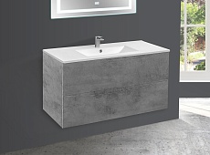 Тумба с раковиной Vincea Mia 100 см Beton