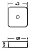 Раковина AQUAme AQM5008 40 см