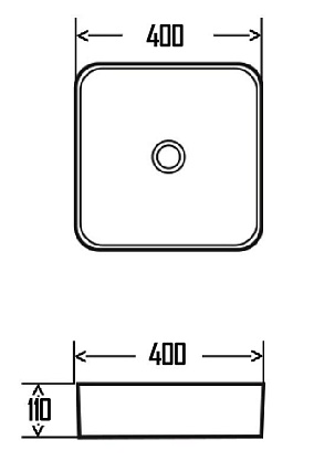 Раковина AQUAme AQM5008 40 см