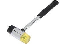 Молоток Тундра рихтовочный, металлическая обрезиненная рукоятка, бойки 40 мм, 500 г 7567920