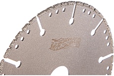 Диск алмазный вакуумный по металлу F/M (125х22.2 мм) Messer 125D-2.8T-3W-22.2 01-61-125