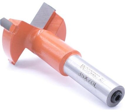 Сверло чашечное четырехзаходное по дереву FT120219L (35х70 мм; хв-к 10 мм; левое вращение) МНОГОФРЕЗ 6607