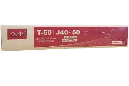 Электрод универсальный Т-50 4.0x400 мм, 5 кг, МР-3,АНО-4,АНО-21 GOLDEN BRIDGE 203