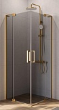 Душевой уголок Cezares SLIDER-A-2-90/100-GRIGIO-BORO 90/100x90/100 серое, брашированное золото