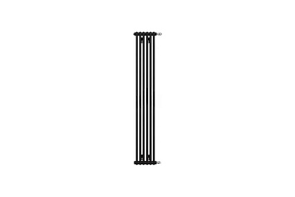 Радиатор 2-х трубный Zehnder Charleston 1792x552x62 боковая подводка 1270 3/4" Ral 9217 Traffic Black (matt) CH 2180-12
