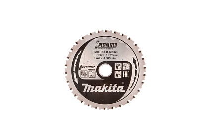 Диск пильный по металлу EFFICUT (136x20 мм; 30T) Makita B-69266