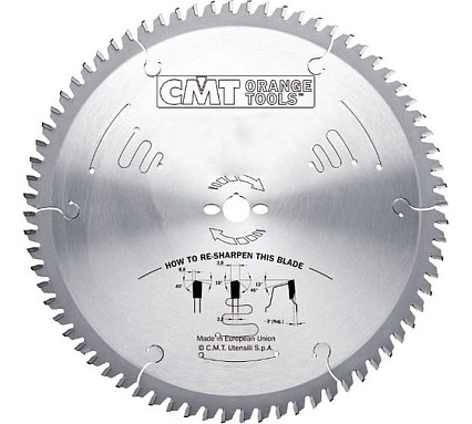 Диск пильный по ПВХ и оргстеклу (300х30х2.8/2.2 мм; Z=96) CMT  222.096.12M