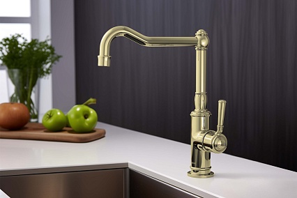 Смеситель для кухни Aquatek Классик AQ1580PG полированное золото