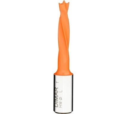 Сверло присадочное глухое левое 4 флейты 7x30 мм, L57.5. хвостовик 10x20 мм Dimar 2014127