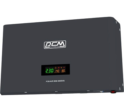 Стабилизатор напряжения Powercom WM-5000VA 4000Вт 5000ВА графитовый 1928738