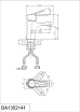 Смеситель для раковины D&K Rhein Paulinus DA1352141 хром