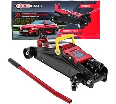 Подкатной гидравлический домкрат Forcekraft 2т, h min 135мм, h max 390мм fk-tr20003 56635