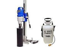 Установка алмазного бурения ПРОАЛМАЗ PRO 200 LED N+Бак 16 л PRO 200 LED-NV