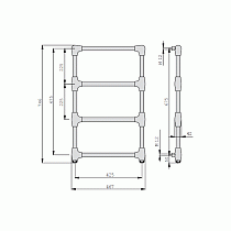 Полотенцесушитель водяной Zehnder Cornwall LVCWC-75-47