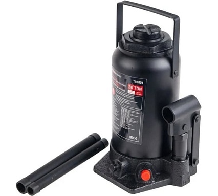 Домкрат бутылочный Forcekraft 30т с клапаном h min-255мм, h max-423мм FK-T93004 DS(26585)