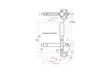 Механический зажим с вертикальной ручкой, усилие 227кг Goodhand GH-12130
