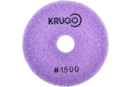 Алмазный гибкий шлифовальный круг (черепашка), 100 мм, Р1500, мокрый KRUGO PPW041500