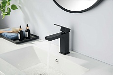 Смеситель для раковины Aquatek Либра AQ1610MB черный матовый