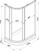 Душевой уголок Тритон Коралл А 120x80 мозаика, без поддона, R