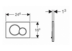 Кнопка смыва Geberit Sigma 01 115.770.11.5