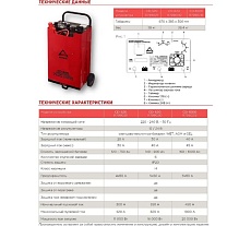 Зарядно-пусковое устройство Arnezi CD-620 (12/24В, 30-40А, акб 140-900Ач, пуск 620А) R7990212