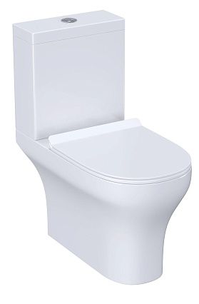 Унитаз-компакт RGW SW-04 безободковый, с микролифтом 67420104-01