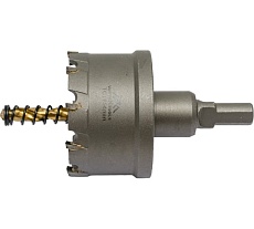 Коронка твердосплавная с центрирующим сверлом по металлу 54 мм Vertextools 1819-54