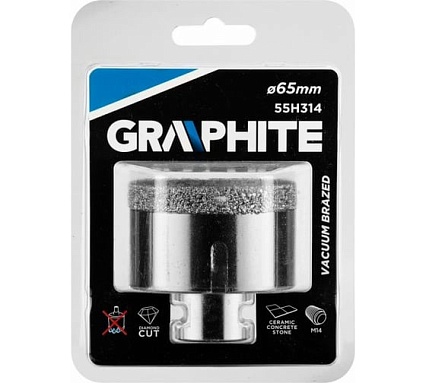 Сверло корончатое (65 мм; M14) Graphite 55H314