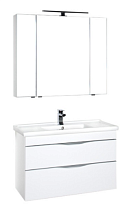 Мебель для ванной Aquanet Эвора 100 см белый