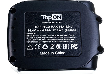 Аккумулятор Li-Ion для электроинструмента (14.4V, 4.0 Ah) Topon TOP-PTGD-MAK-14.4-4.0-Li