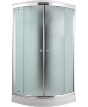 Душевая кабина Timo Comfort T-8809 90x90, c г/м, матовые стекла (Fabric Glass), хром