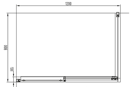 Душевой уголок Orans SR-1971 120x80 R