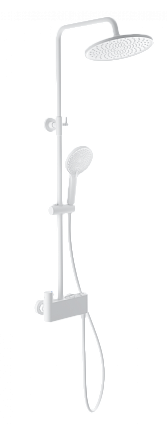 Душевая стойка Wonzon&Woghand Muse Corno WW-B3110-MW термостат, белый матовый