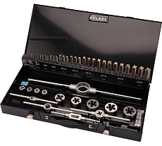 Набор метчиков и плашек VOLKEL M3-M20 HSS-G 52пр V49205