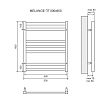 Полотенцесушитель электрический Lemark Melange LM49607E П7 50x60