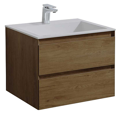 Тумба с раковиной Vincea Luka new 60 см T.Oak