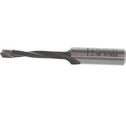 Сверло HW (5x35x70 мм; Z 2+2; S 10x30 RH) для присадочного станка CMT 311.050.41