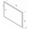 Зеркало Континент Aralia 120 см с подсветкой ЗЛП925
