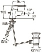 Смеситель для биде Roca Victoria 5A6025C00