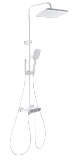 Душевая стойка Wonzon&Woghand Muse Corno WW-B3112-MW термостат, белый матовый
