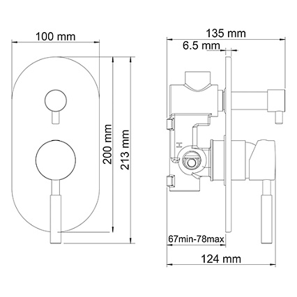 Смеситель для душа WasserKRAFT Main 4141