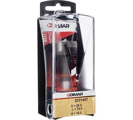 Сверло присадочное чашечное левое 25x68 мм, L70 хвостовик 10x26 мм Dimar 2031457