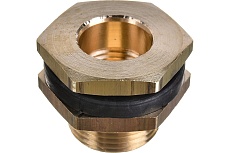 Штуцер для врезки в бочку 1/2&quot; ВР х 3/4&quot; НР + уплотнитель, 2 шт HG 1649809