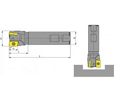 Фреза концевая VORGEN SPAP1135 S03 20х20х200 мм 4687205397881