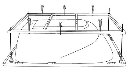 Каркас для ванн Riho 180x80
