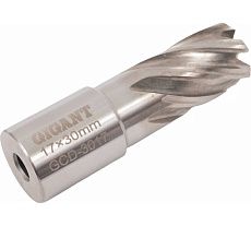 Сверло корончатое, HSS, L=30 мм, d=17 мм Gigant GCD-3017