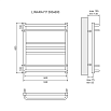 Полотенцесушитель электрический Lemark Linara LM04607E П7 50x60