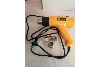 Строительный фен Deko HG2000W, 2000Вт, 2 скорости, защита от перегрева 063-4166