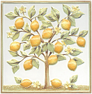 Декор Kerama Marazzi Капри Лимонное дерево 20х20 см, TLA001