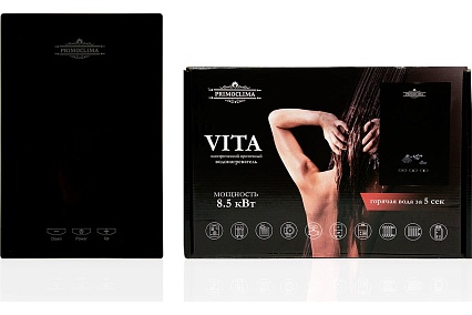 Электрический проточный нагреватель Primoclima vita 8.5 квт, черный PC VITA 8.5 (B)